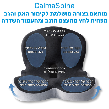 כרית הפרימיום למניעת כאבים ושחיקה בישיבה ממושכת